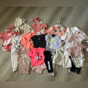 Baby Girl Bundle of Clothes NWT 0-9m